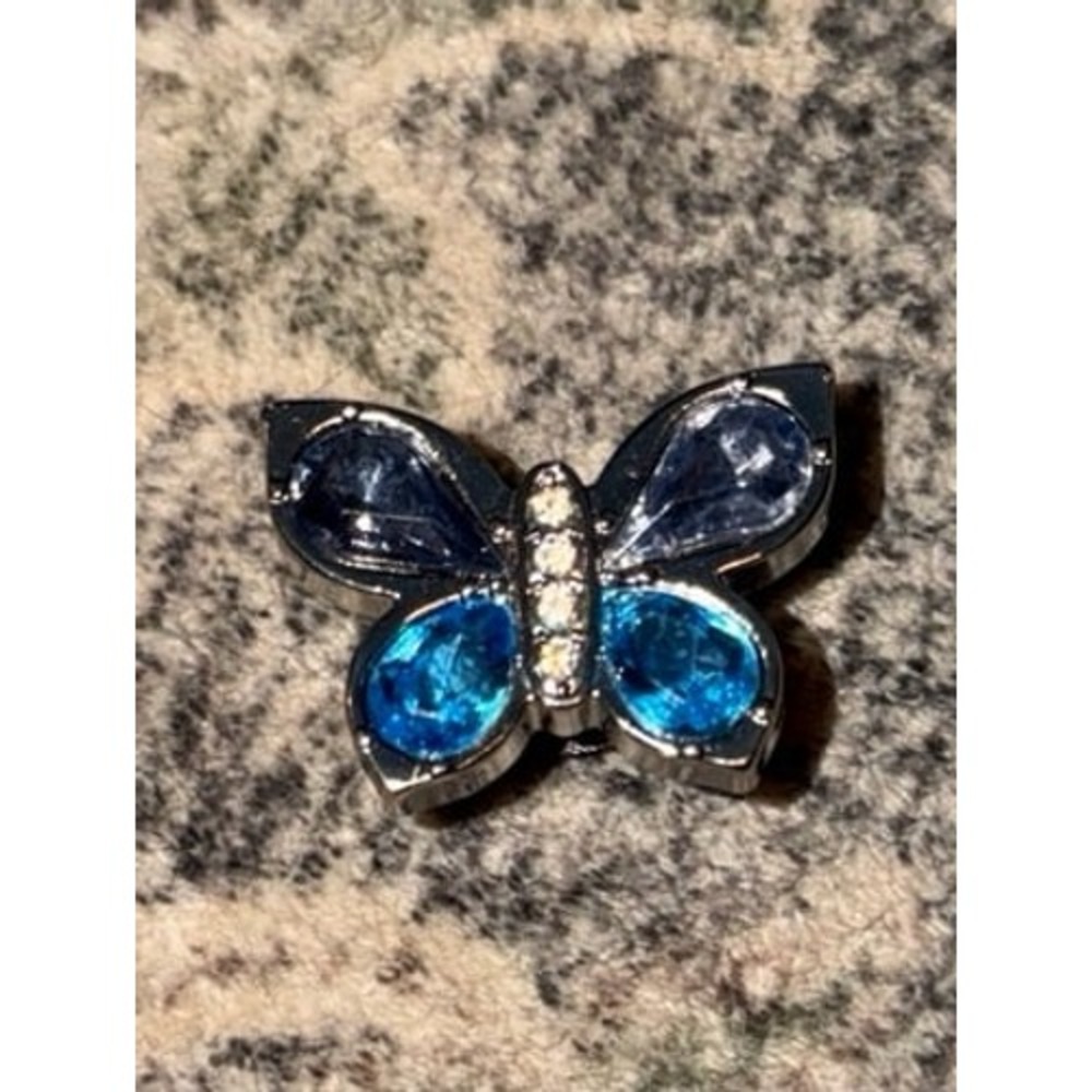 Crocs Blue Gem Butterfly Jibbitz Shoe Charm